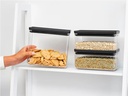 Brabantia Vorratsdose Tasty+ 6.5 l, Dunkelgrau/Transparent