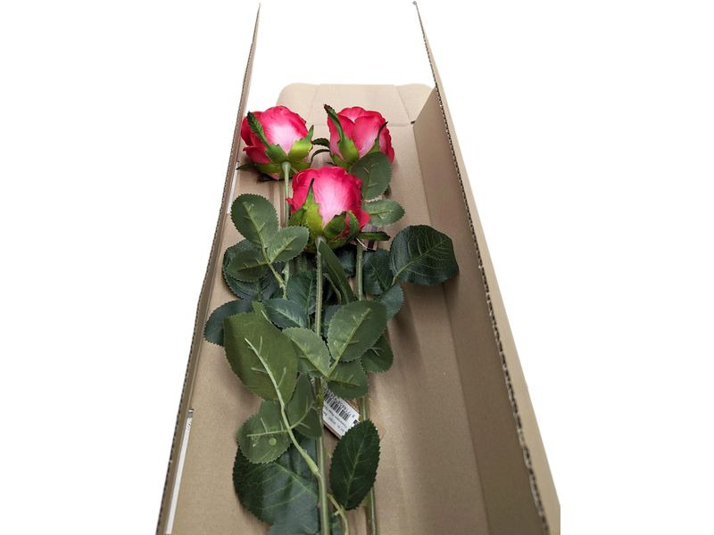 CHALET Kunstblume Rosenbouqet 87 cm, Fuchsia