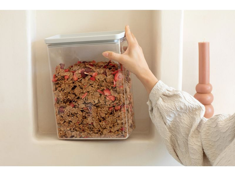 Brabantia Vorratsdose Tasty+ 5.4 l, Hellgrau/Transparent