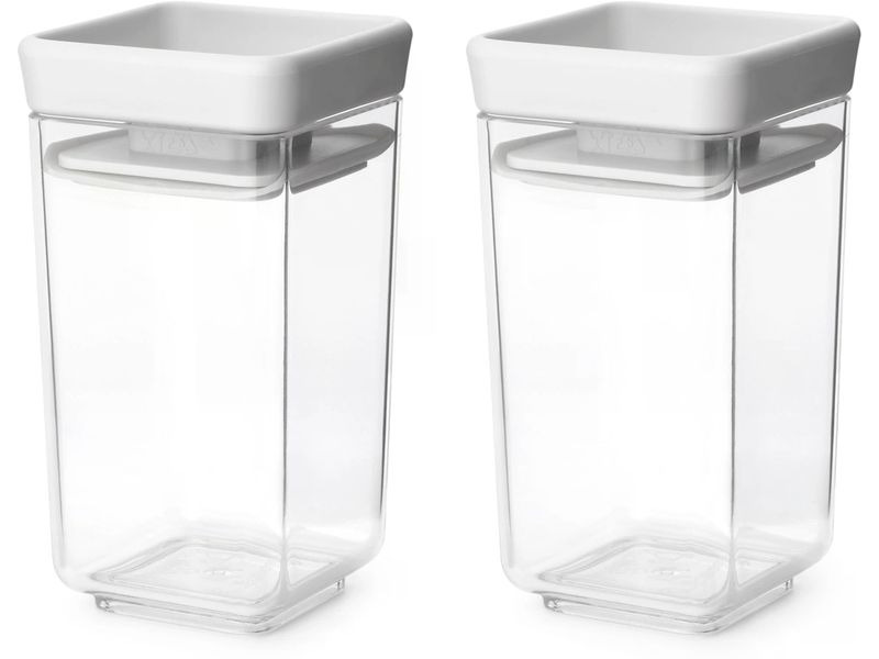 Brabantia Vorratsdose Tasty+ 0.3 l, Hellgrau/Transparent