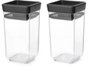 Brabantia Vorratsdose Tasty+ 0.3 l, Dunkelgrau/Transparent