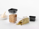 Brabantia Vorratsdose Tasty+ 0.3 l, Dunkelgrau/Transparent