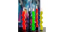 Glorex Kerzengiessform Welle Zickzack 23 x 2.8 x 2.5 cm
