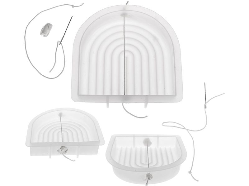Glorex Kerzengiessform Bogen gross 15 x 15 x 3 cm