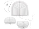 Glorex Kerzengiessform Bogen gross 15 x 15 x 3 cm