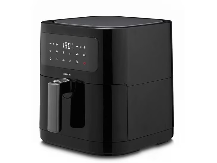 Medion Heissluft-Fritteuse MD 11740 5.2 l, Schwarz
