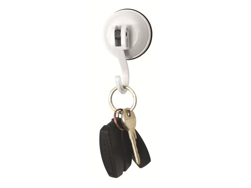 Eurotrail Saugnapf-Haken bis 6 kg, Weiss