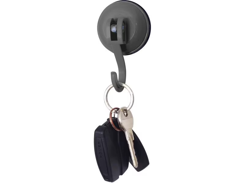Eurotrail Saugnapf-Haken bis 6 kg, Schwarz