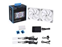 Lian Li PC-Lüfter Uni Fan SL 140 2er Pack inkl. Controller, Weiss