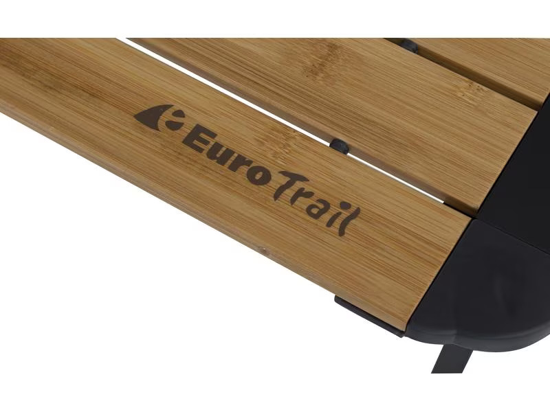 Eurotrail Campingtisch Chambery Bamboo L mit rollbarer Tischplatte