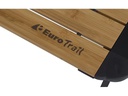 Eurotrail Campingtisch Chambery Bamboo L mit rollbarer Tischplatte