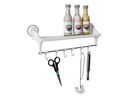 Eurotrail Saugnapf-Regal mit Haken Weiss