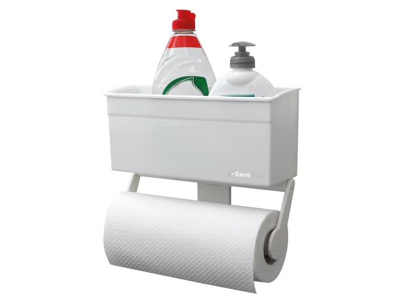 Eurotrail Papierrollen-Halter mit Saugnäpfen Weiss