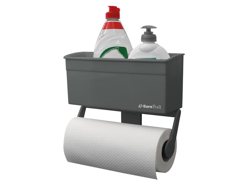 Eurotrail Papierrollen-Halter mit Saugnäpfen Grau