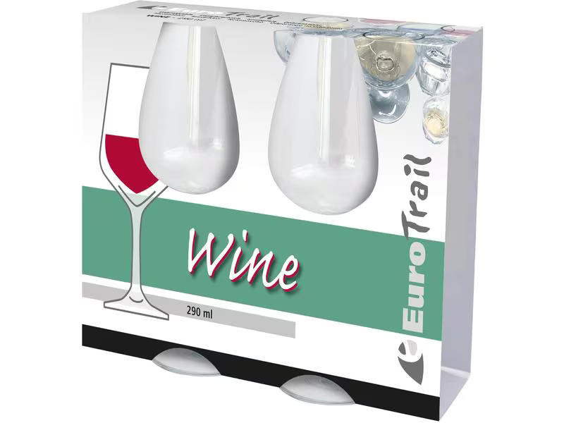 Eurotrail Outdoor-Weinglas Basic 285 ml 2-er Set