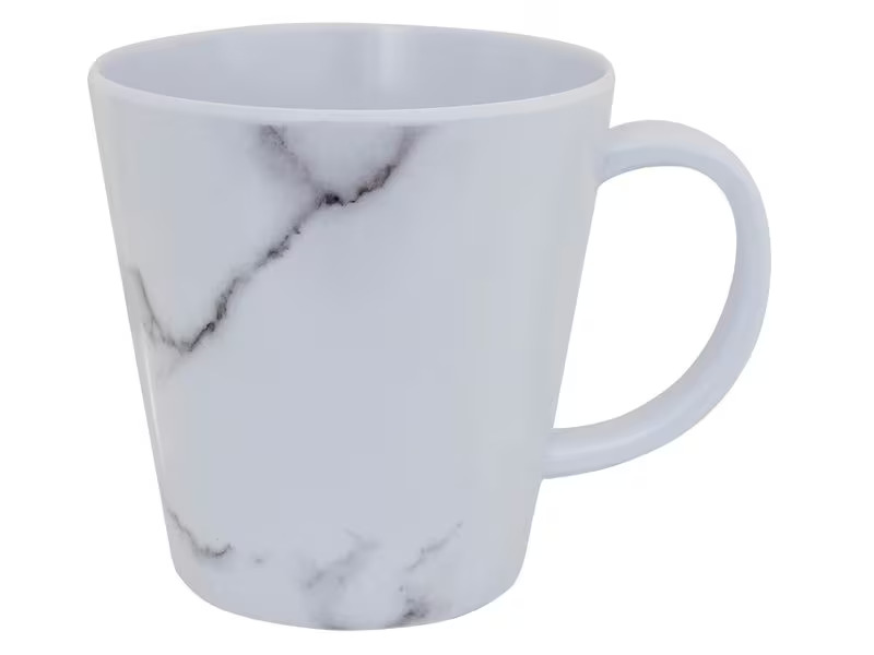 Eurotrail Outdoor-Geschirrset Marble Weiss