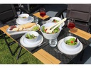 Eurotrail Outdoor-Geschirrset Marble Weiss