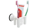 Eurotrail Zahnbürsten-Halter mit Saugnapf Weiss