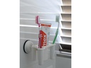 Eurotrail Zahnbürsten-Halter mit Saugnapf Weiss