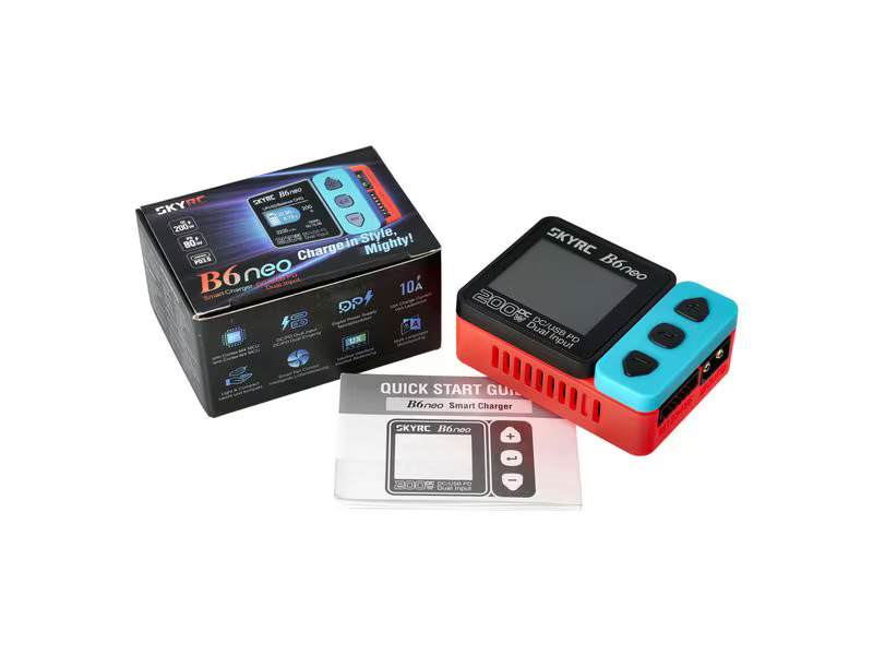 SKYRC Ladegerät B6neo, 200W DC, 1-6S Blau/Rot