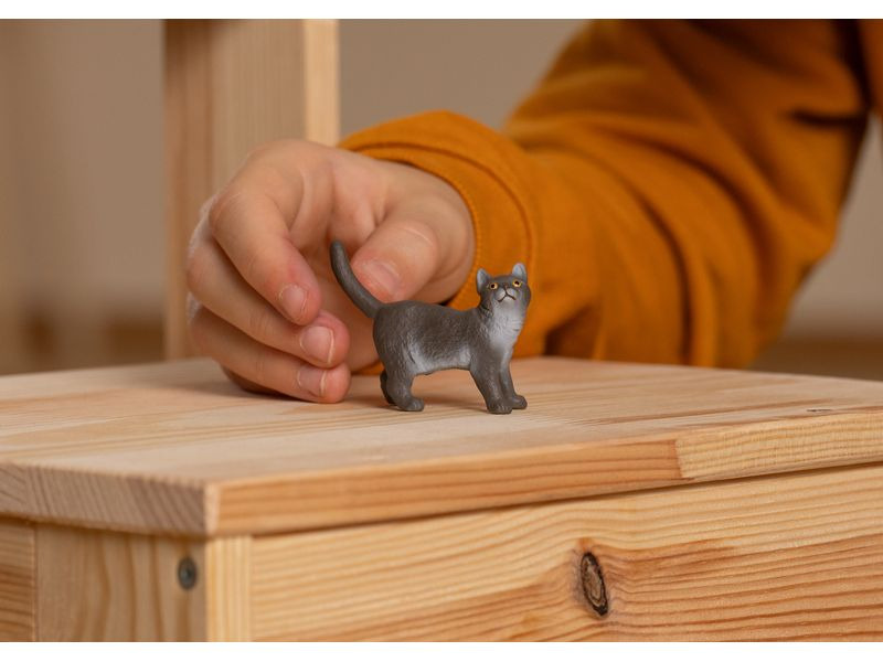 Schleich Spielzeugfigur Farm World Britische Kurzhaar Katze