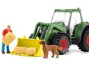 Schleich Spielfigurenset Farm World Traktor mit Anhänger
