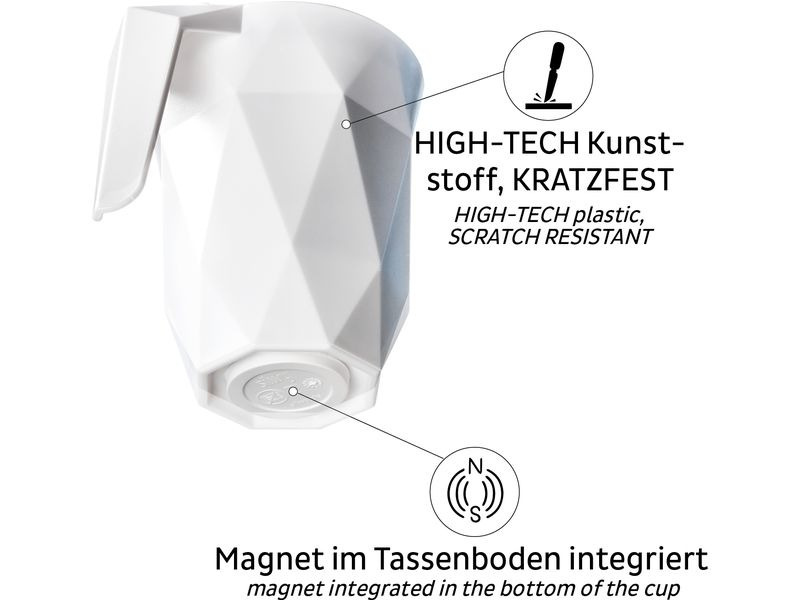 Silwy Magnet-Kunststoff-Henkeltasse 3 dl