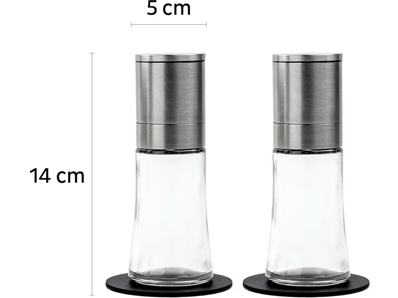 Silwy Magnet-Gewürzmühlen 2er-Set