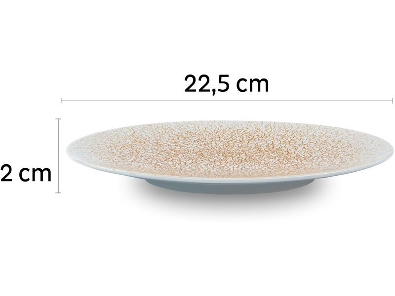 Silwy Magnet-Frühstücksteller Beige