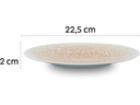 Silwy Magnet-Frühstücksteller Beige