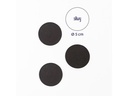 Silwy Haken Metall-Nano-Gel-Pads, 4er-Set, Schwarz 5 cm