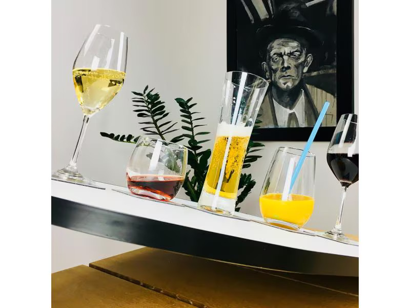 Silwy Outdoor-Champagnerglas Kristallgläser 2er-Set