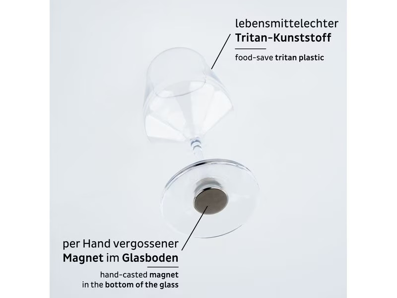 Silwy Magnet-Kunststoffgläser, 2er-Set
