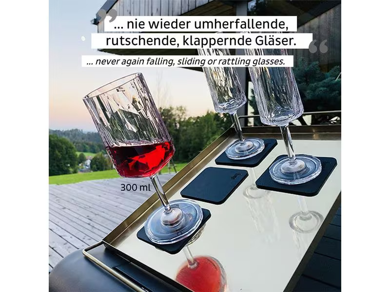 Silwy Magnet-Kunststoffgläser Wein