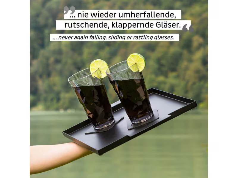 Silwy Magnet-Kunststoffgläser Longdrink Grau