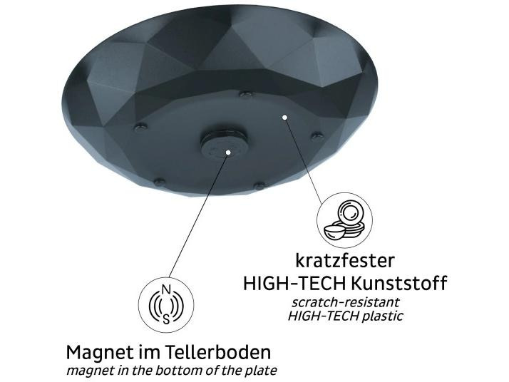 Silwy Universal Magnet Teller, Grau