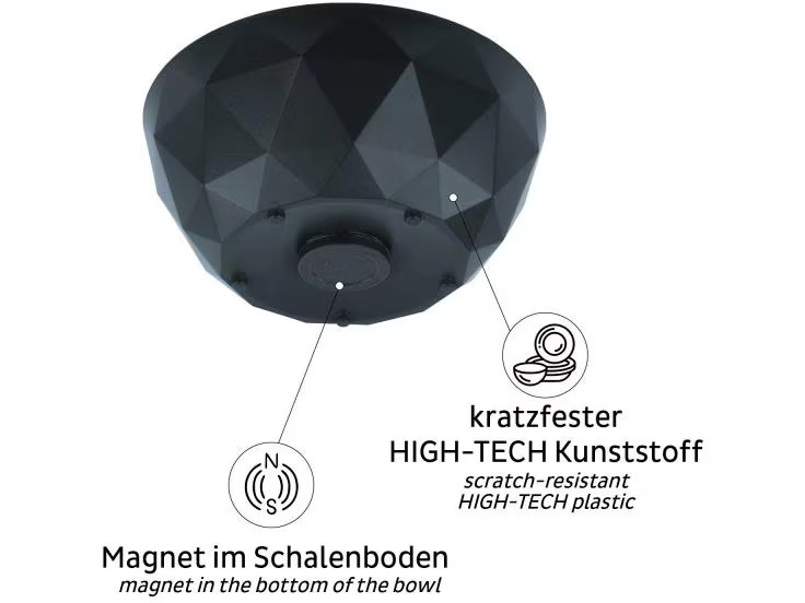 Silwy Super Magnet Bowl, Grau