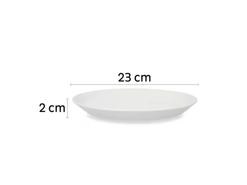 Silwy Porzellan-Magnetteller 2er-Set