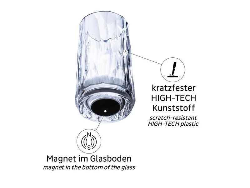 Silwy Magnet-Kunststoffgläser Shot