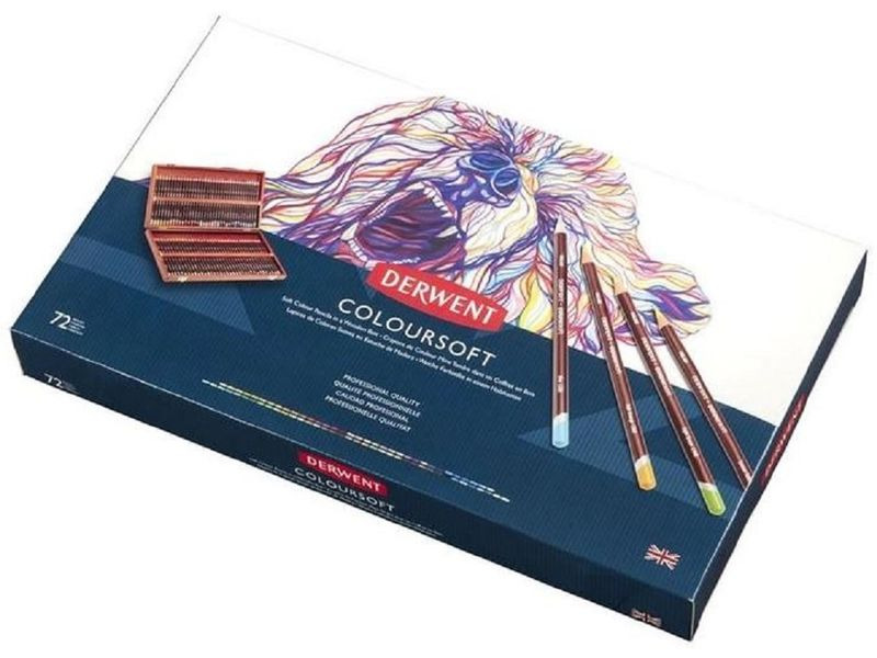 Derwent Farbstifte Coloursoft 72-teilig