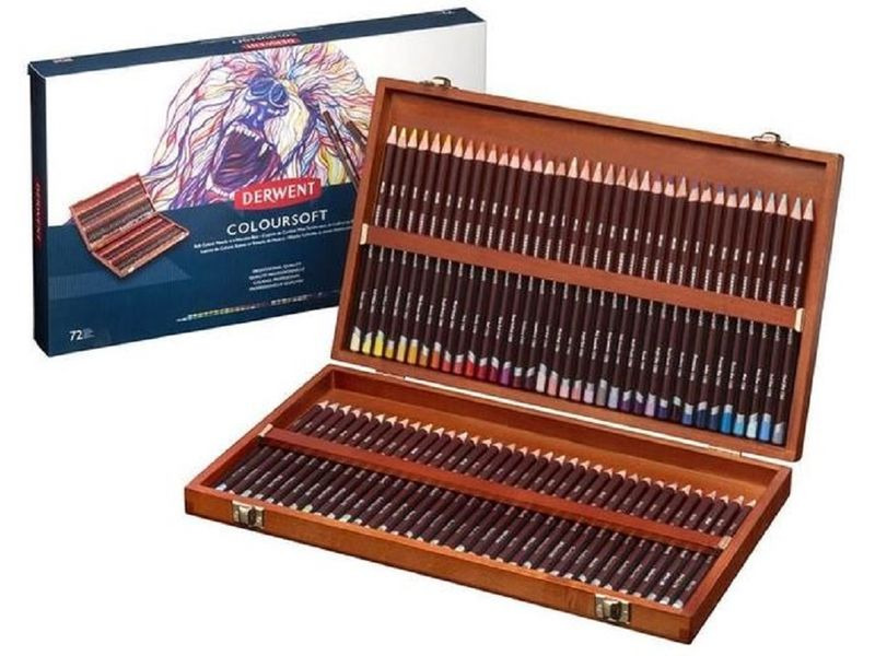Derwent Farbstifte Coloursoft 72-teilig