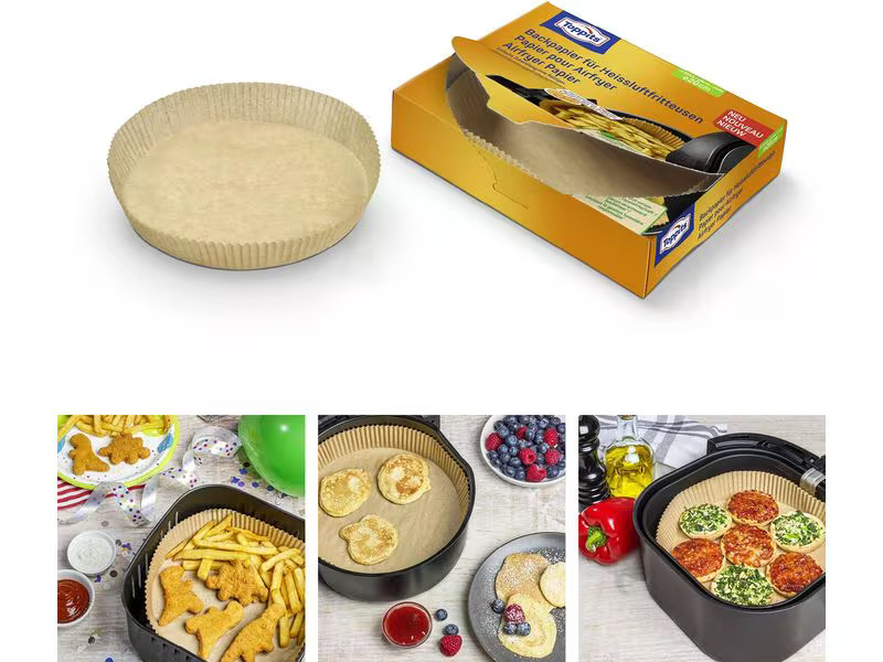 Toppits Backpapier für Heissluftfritteusen 20 Stück