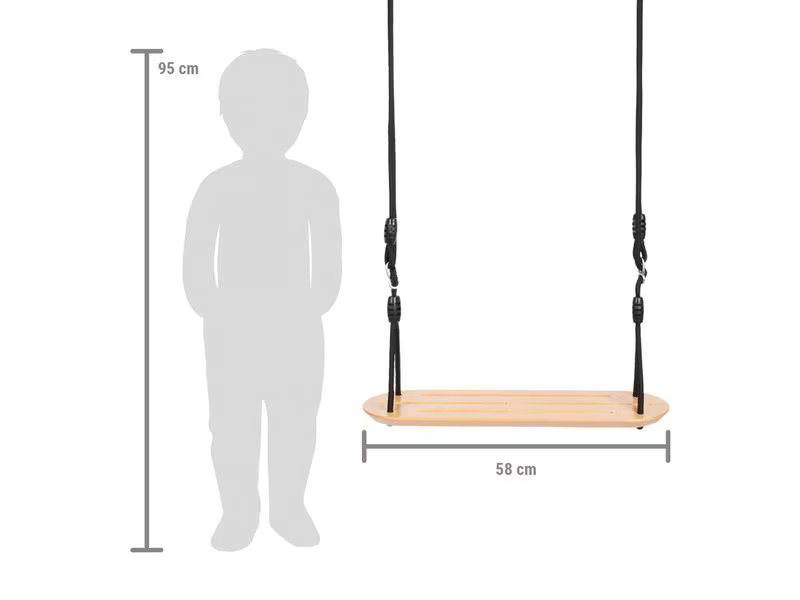 small foot Brettschaukel XL «Black Line»