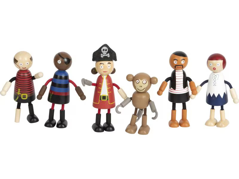 small foot Biegepuppen Piraten Figuren