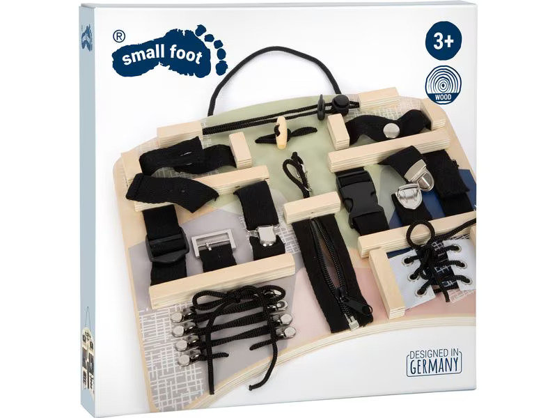 small foot Motorikbrett Verschlüsse und Befestigung
