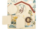 small foot Motorikbrett Schloss und Riegel «Safari»