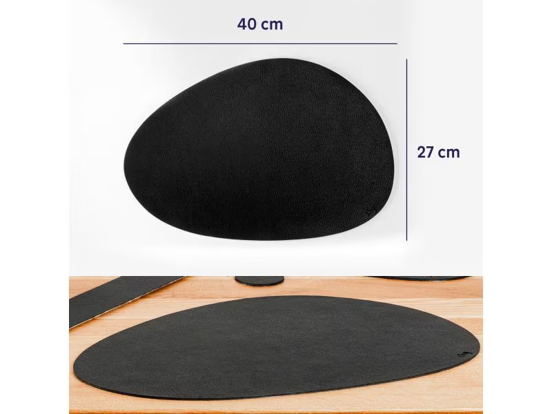 Silwy Tischset Metall Nano Gel Leder, gross