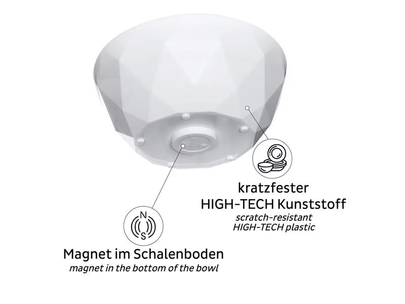 Silwy Super Magnet Bowl, Weiss