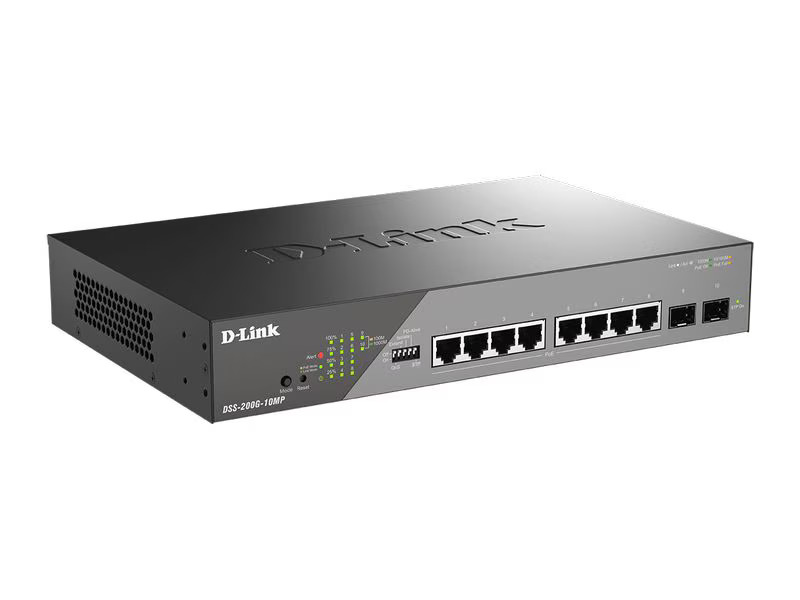 D-Link PoE+ Switch DSS-200G-10MP 10 Port