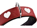 Hunter Halsband Love S-M (42), Rot/Schwarz